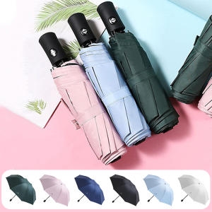자외선차단 3단 자동 우산 암막 양산 원터치 휴대용 양우산 OUB-UV3T
