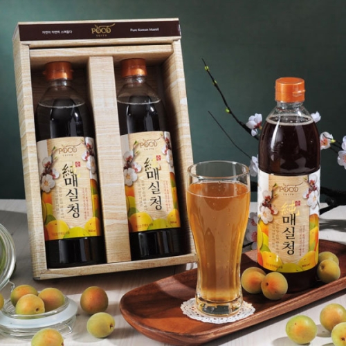 남도미향 순천엔매실 포코테라 국내산 100프로 순매실청 900ml 세트 (2병)_이미지
