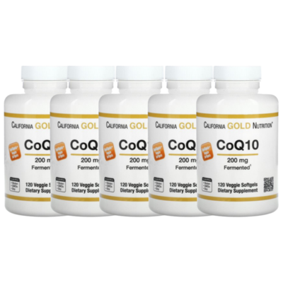 캘리포니아골드뉴트리션 CoQ10 200mg 120캡슐 (5개)_이미지