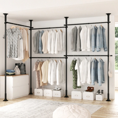 리우 리우리빙 5단 튼튼한 옷걸이 행거 드레스룸 행거 38mm