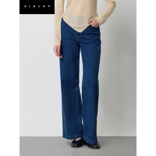 SISLEY 코인포켓 와이드 데님 팬츠_SADP71511_이미지