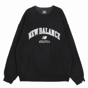 뉴발란스 UNI 아치형 그래픽 기모 맨투맨 SEMI OVER FIT NBNCFCO133