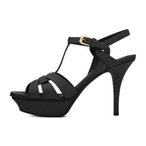 생로랑 10.5CM 트리뷰트 플랫폼 스틸레토 힐 블랙 315490BDA001000 271676_이미지