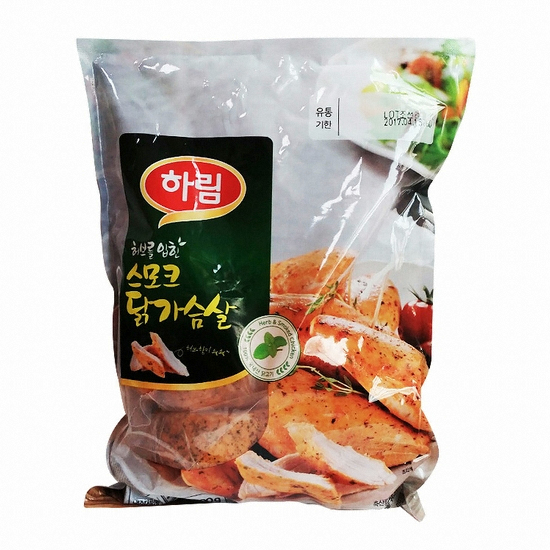 하림 허브를 입힌 스모크 닭가슴살 900g (4개)