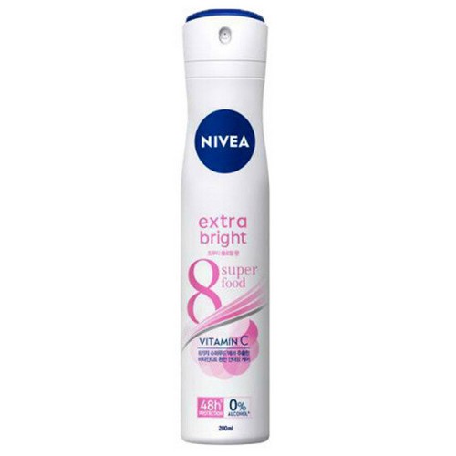 니베아 데오드란트 스프레이 엑스트라 브라이트 200ml (2개)_이미지
