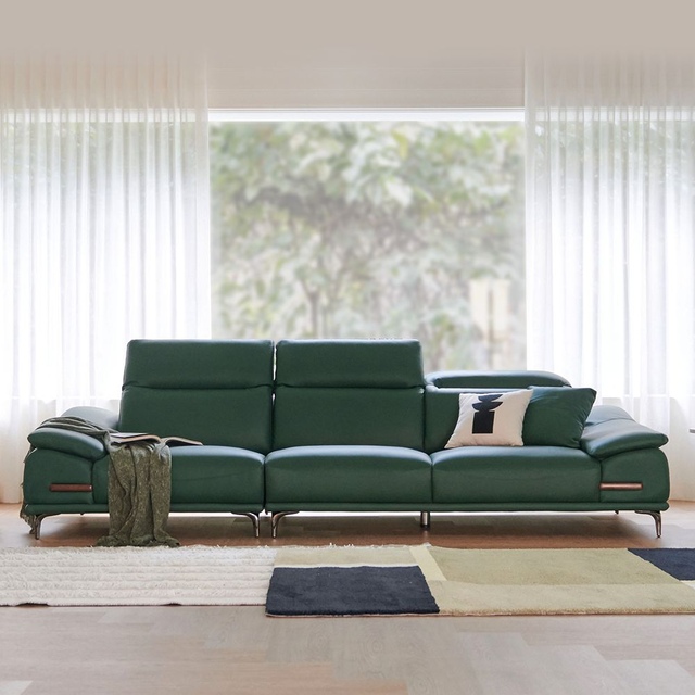 토르 가죽 소파 4인용