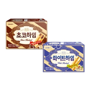 크라운제과 초코하임 1개+화이트하임 1개 47g