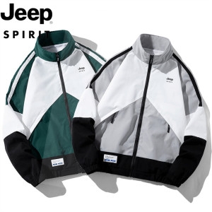 SPIRIT 봄가을 남성 캐주얼 오버핏 코트 배색 상의 코디 자켓 JP42987B