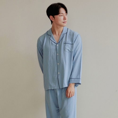 바풀 LL31121-045 남성잠옷 긴소매 남성 파자마 투피스 상하