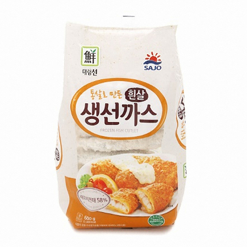 사조대림 대림선 통살로 만든 흰살 생선까스 600g (5개)_이미지