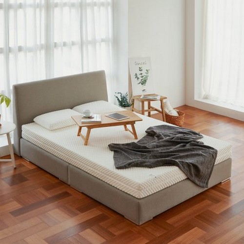 스너그홈 화이트 천연라텍스 매트리스 10cm (컴팩트싱글 MS)