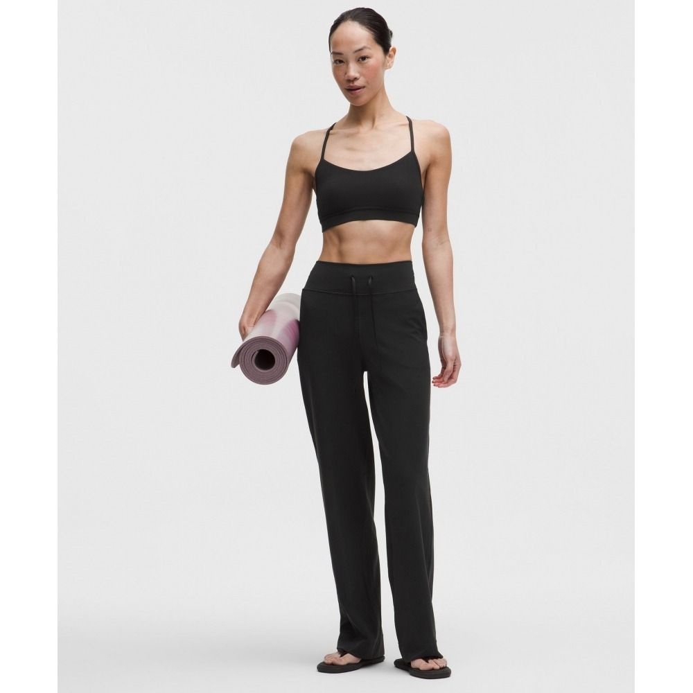 룰루레몬 LULULEMON 그루브 하이라이즈 와이드 레그 팬츠 아시아 핏 BLK LW5IW3A-0001 273354_이미지
