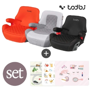 토드비 뉴 코쿤 주니어 부스터 카시트 (ISOFIX) + 햇빛가리개 세트 [블랙]