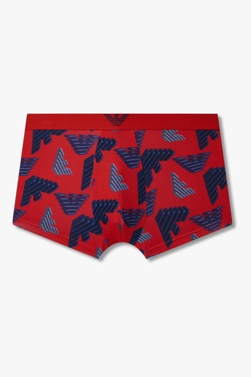 엠포리오 엠포리오 underwear 남성 3D 이글 패턴 폴리 드로즈레드 0815312