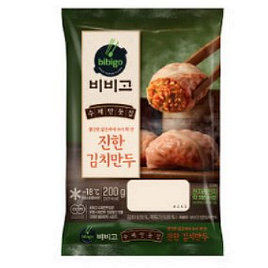 CJ제일제당 비비고 진한 김치만두 200g (8개)_이미지
