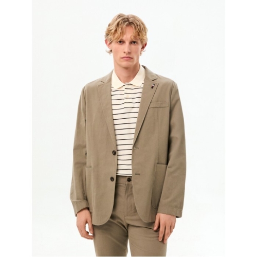 타미힐피거 남성 텍스처드 코튼 셋업 블레이저 T12G0WJB791ML1P01_이미지