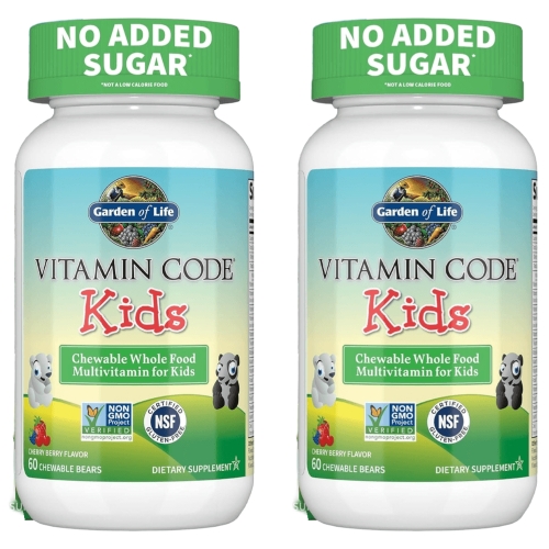 가든오브라이프 비타민코드 키즈 츄어블 체리 베리 60정 (2개)_이미지