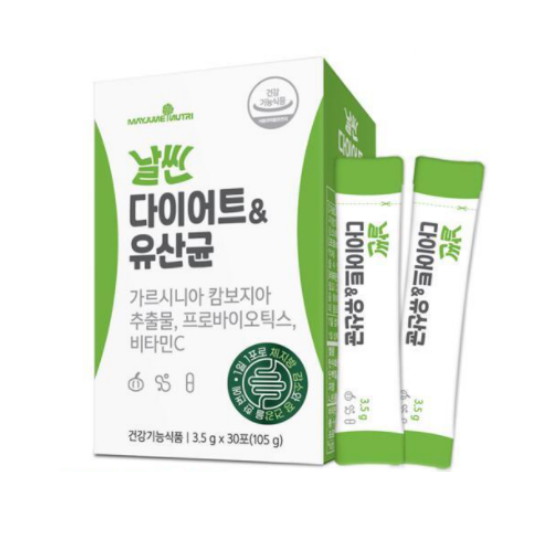 메이준생활건강 메이준뉴트리 날씬 다이어트&유산균 30포