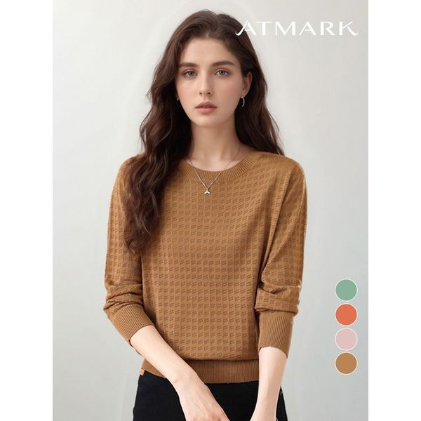 앳마크 라운드펀칭스퀘어니트_AE56KN01_이미지
