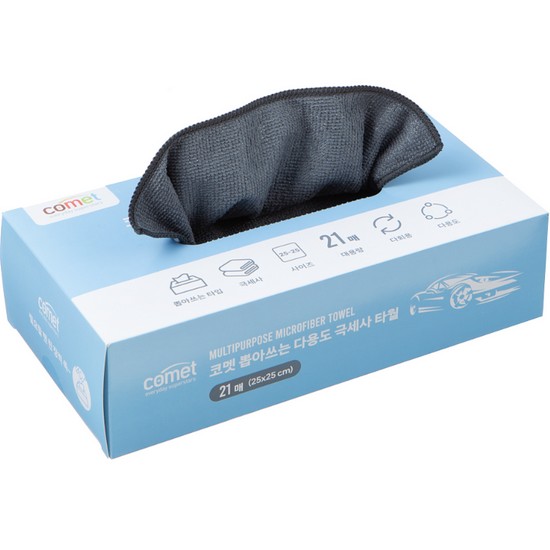 쿠팡 코멧 뽑아쓰는 다용도 극세사 타월 21매