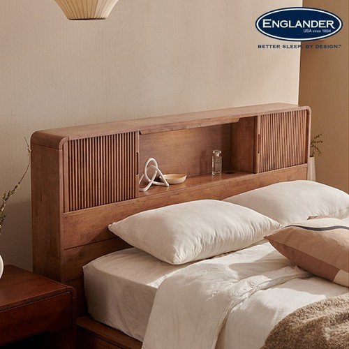잉글랜더 바스토 원목 수납 LED침대 K (Sweet스탠다드본넬)_이미지