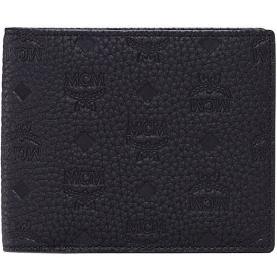 MCM 티비테트 레더 반지갑 MXS9ABT23BK