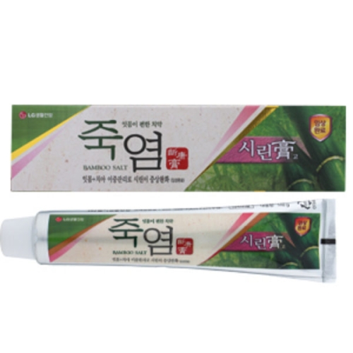 LG생활건강 죽염 은강고 시린고 치약 140g (4개)