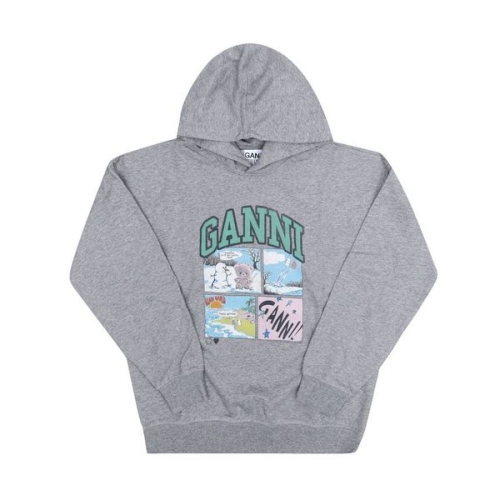 가니 아이솔리 베어 코믹 로고 여성 후드티 153897424_이미지