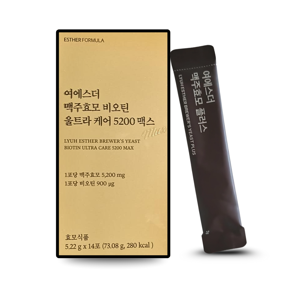 여에스더 맥주효모 비오틴 울트라케어 5200 맥스 14포