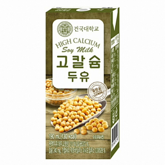 건국유업 건국대학교 고칼슘 두유 190ml (72개)_이미지