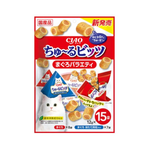 이나바 캣 챠오 츄르비츠 참치 버라이어티 CS-175 180g (12g x 15p)이미지입니다. 누르면 해당 게시물로 새창이동합니다.