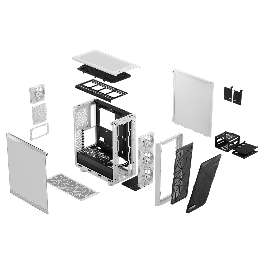 Fractal Design Meshify 2 Compact RGB Clear 강화유리 (화이트)_이미지