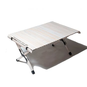 폴러스터프 어저스터블 롤탑 우드 테이블 화이트