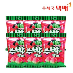 롯데제과 잘익은 수박바 젤리 56g (6개)_이미지
