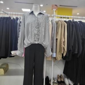 오버톤 DP01 세로줄크롭셔츠 OCSG110 S10824089_이미지
