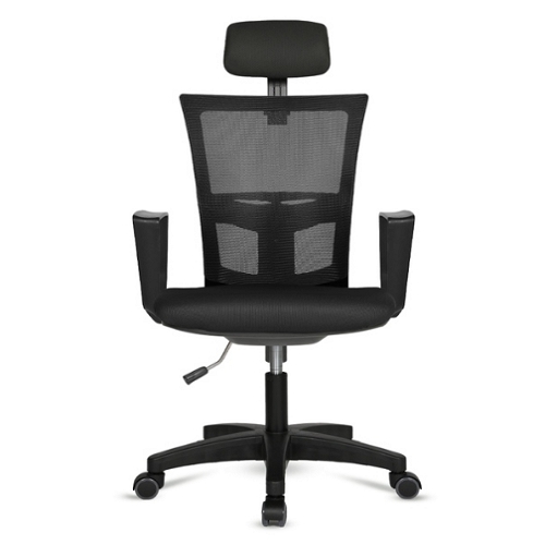 네오 고급형 헤더형 4각팔 블랙바디 의자 N22