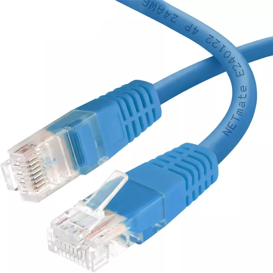 강원전자 NETmate CAT.6 UTP 다이렉트 랜케이블 블루 (NMC-U6015BL, 1.5m)_이미지