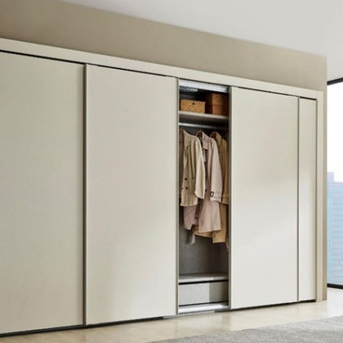 한샘 바흐 브라운 터치 크림 슬라이딩 붙박이장 (330cm)