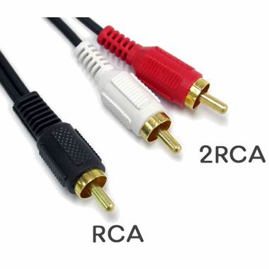 강원전자 NETmate 1RCA-2RCA 오디오 케이블 (10m)_이미지