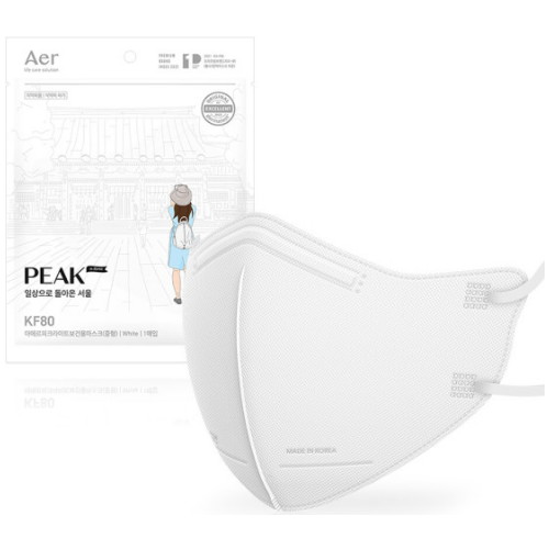 씨앤투스성진 아에르 피크 라이트 KF80 중형 (50매)