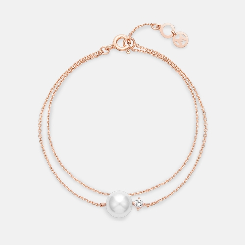 메트로시티 여성 레네 페를라 스털링 실버 로즈 브레이슬릿_A243SB9213RPA_이미지