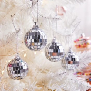 엠에이치앤코 모던하우스 오너먼트 미러볼  4cm 4P 세트