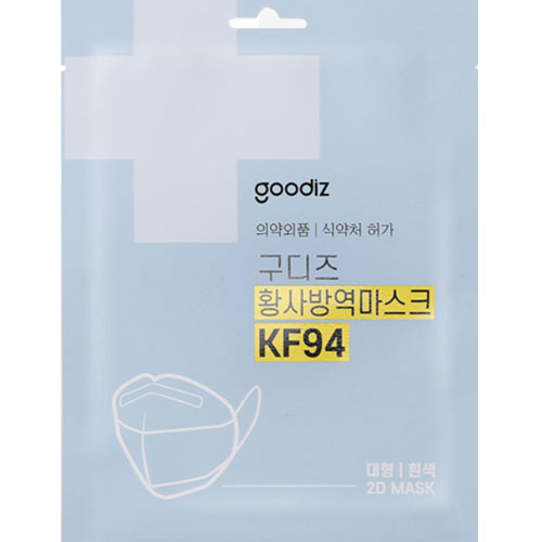 코리아마스크 구디즈 황사방역마스크 KF94 대형 (100매)