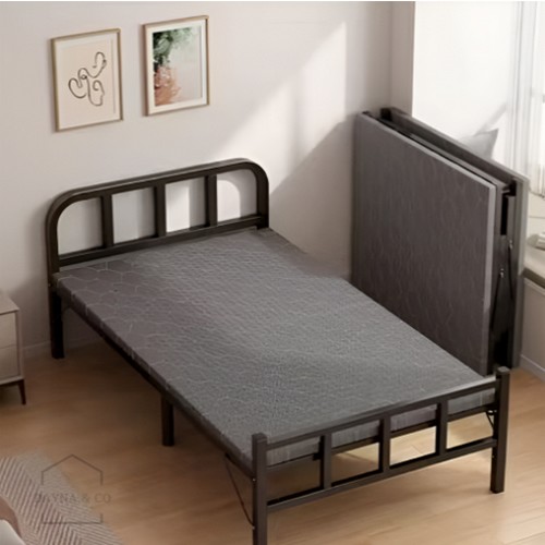 데이나 접이식 철제 침대 SS (메모리폼)_이미지