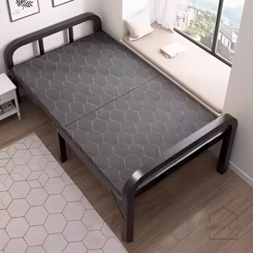 데이나 접이식 철제 침대 SS (메모리폼)_이미지