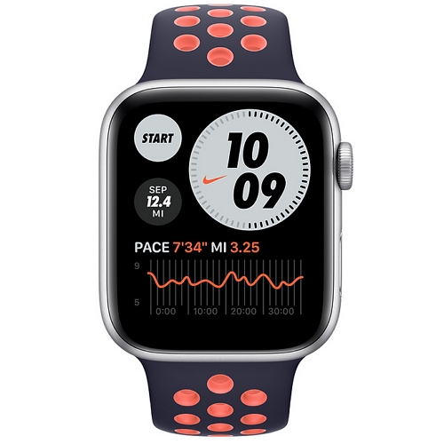 APPLE 워치 SE 40mm 실버 알루미늄 (나이키 스포츠밴드)_이미지