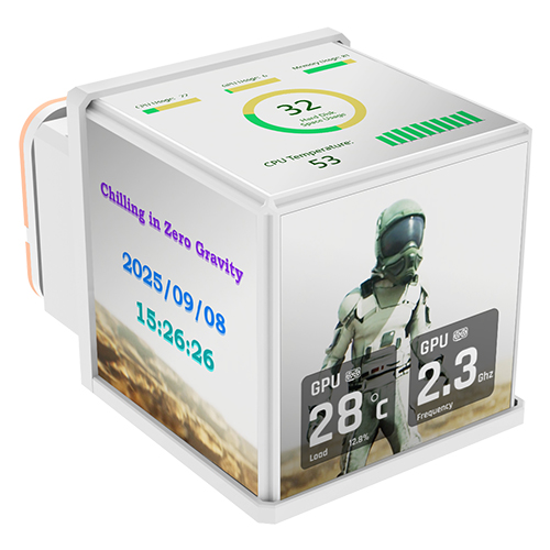 써멀테이크 MINECUBE 360 Ultra ARGB Sync (스노우)_이미지