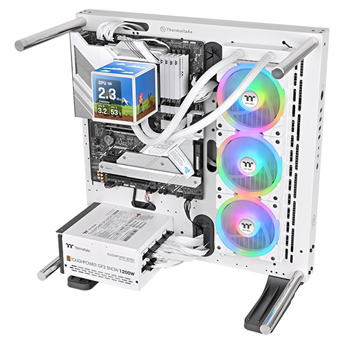 써멀테이크 MINECUBE 360 Ultra ARGB Sync (스노우)_이미지