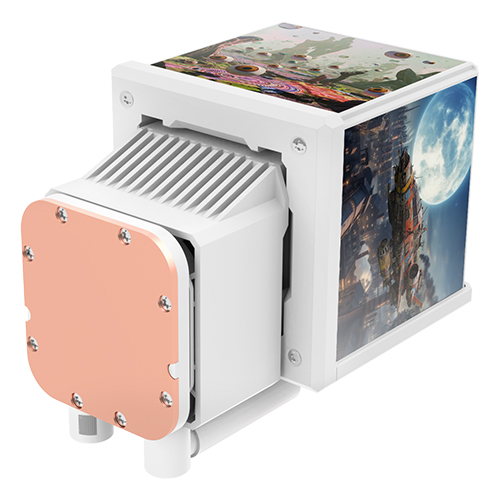 써멀테이크 MINECUBE 360 Ultra ARGB Sync (스노우)_이미지