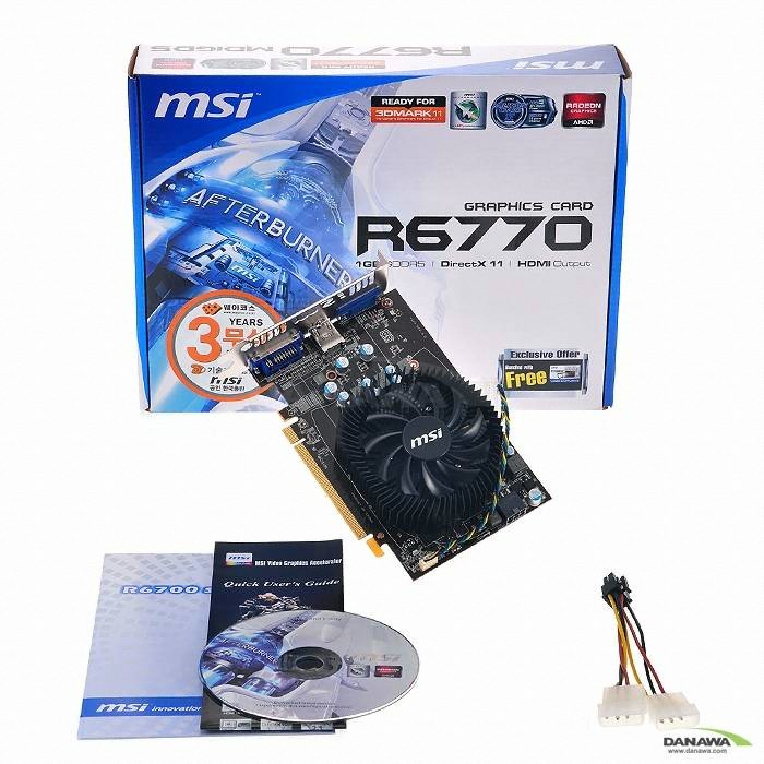 MSI �󵥿� HD 6770 R6770-MD1GD5 1GB